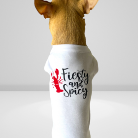 Feisty & Spicy Dog Tee (size: medium)
