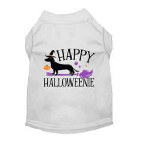 Happy Halloweenie Dog Tee (size: L)