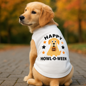 Pumpkin Pup Ghost Dog Tee (size: M)