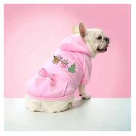 Reindeer Fun- Dog Hoodie (size: medium)