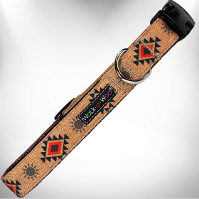 Southwestern Collars (Color: Grand Mesa, size: L 1" width fits 14-25" neck)