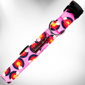 Colorado and Texas Dog Collars (Color: Colorado Pink, size: S 3/4" width fits 10-14" neck)