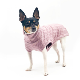 DCNY Mock Neck Sleeveless Sweater Tank (Color: Pink)
