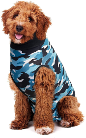 Suitical Dog Recovery Suits (Color: Black, size: S Plus)