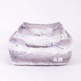 Cashmere Dog Bed (Color: Angora, size: LG)