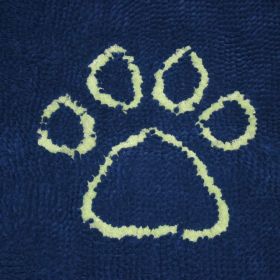 DGS Pet Products Dirty Dog Door Mat Small Mocha Brown 23" x 16" x 2" (Color: Marine/Lime Green, size: medium)