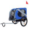 Large Folding Bike Trailer for Dogs – 120LB Capacity All-Terrain Pet Carrier, Durable Steel Frame for Cycling, Jogging, Camping & Outdoor Adventures